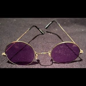 Dr. Peepers, purple tinted sun glasses